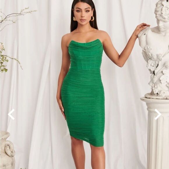 Lavish Alive Corset Midi Dress Size 10 - Picture 1 of 7